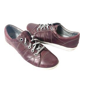Josef Seibel Shoes Womens EU 41 US 10-10.5 Brown Leather Lace Up Comfort Sneaker
